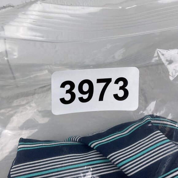 Chaps Shirt Mens XLarge Blue‎ Turquoise White Stripe Polo Knit Casual Sport Golf - Picture 8 of 8